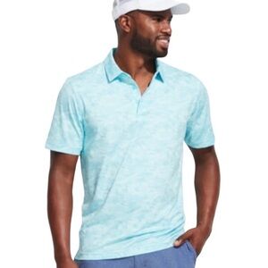 Vineyard Vines Blue Camo Performance Polo Shirt S